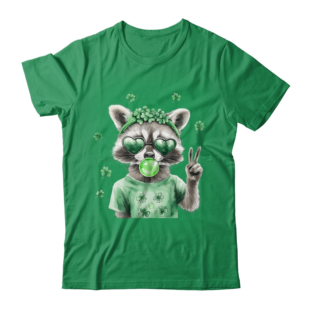 Funny Raccoon St Patrick's Day Retro Coquette Lucky Irish Shirt & Hoodie | siriusteestore