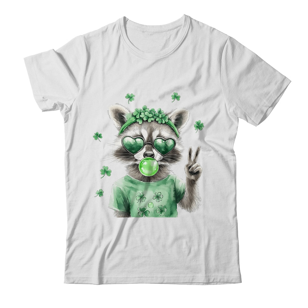 Funny Raccoon St Patrick's Day Retro Coquette Lucky Irish Shirt & Hoodie | siriusteestore