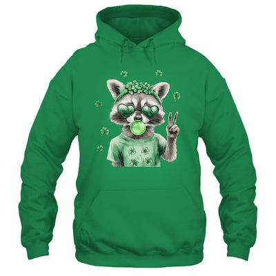 Funny Raccoon St Patrick's Day Retro Coquette Lucky Irish Shirt & Hoodie | siriusteestore