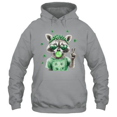 Funny Raccoon St Patrick's Day Retro Coquette Lucky Irish Shirt & Hoodie | siriusteestore