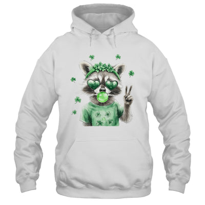 Funny Raccoon St Patrick's Day Retro Coquette Lucky Irish Shirt & Hoodie | siriusteestore