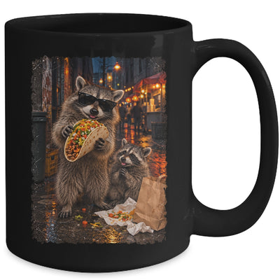 Funny Raccoons Men Women Eating Taco Meme Trash Panda Food Mug | siriusteestore