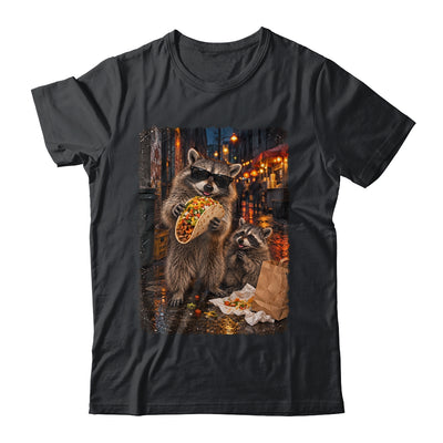 Funny Raccoons Men Women Eating Taco Meme Trash Panda Food Shirt & Tank Top | siriusteestore