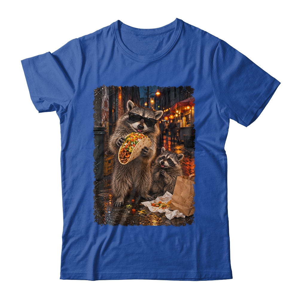 Funny Raccoons Men Women Eating Taco Meme Trash Panda Food Shirt & Tank Top | siriusteestore