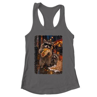 Funny Raccoons Men Women Eating Taco Meme Trash Panda Food Shirt & Tank Top | siriusteestore