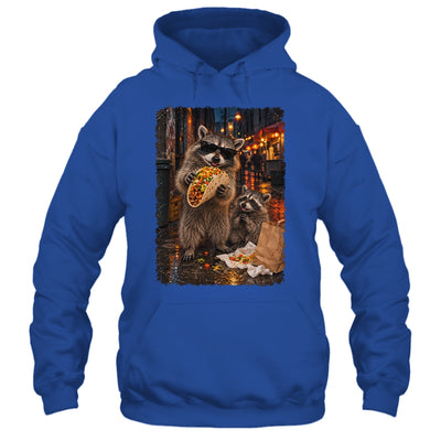 Funny Raccoons Men Women Eating Taco Meme Trash Panda Food Shirt & Tank Top | siriusteestore