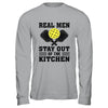 Funny Real Men Stay Out The Kitchen Pickleball Player Design Shirt & Hoodie | siriusteestore