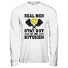 Funny Real Men Stay Out The Kitchen Pickleball Player Design Shirt & Hoodie | siriusteestore