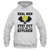 Funny Real Men Stay Out The Kitchen Pickleball Player Design Shirt & Hoodie | siriusteestore