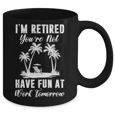 Funny Retired Art For Men Women Work Retiree Retirement Mug | siriusteestore
