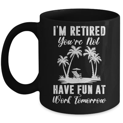 Funny Retired Art For Men Women Work Retiree Retirement Mug | siriusteestore