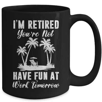 Funny Retired Art For Men Women Work Retiree Retirement Mug | siriusteestore