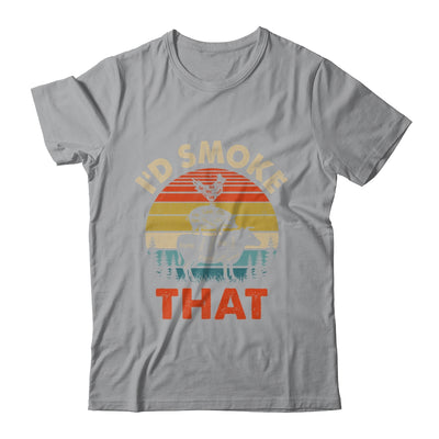 Funny Retro BBQ Party Smoker Chef Dad I'd Smoke That Shirt & Hoodie | siriusteestore