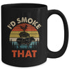Funny Retro BBQ Party Smoker Chef Dad I'd Smoke That Mug | siriusteestore
