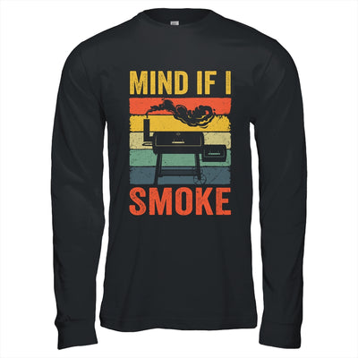 Funny Retro BBQ Party Smoker Chef Dad Mind If I Smoke Shirt & Hoodie | siriusteestore