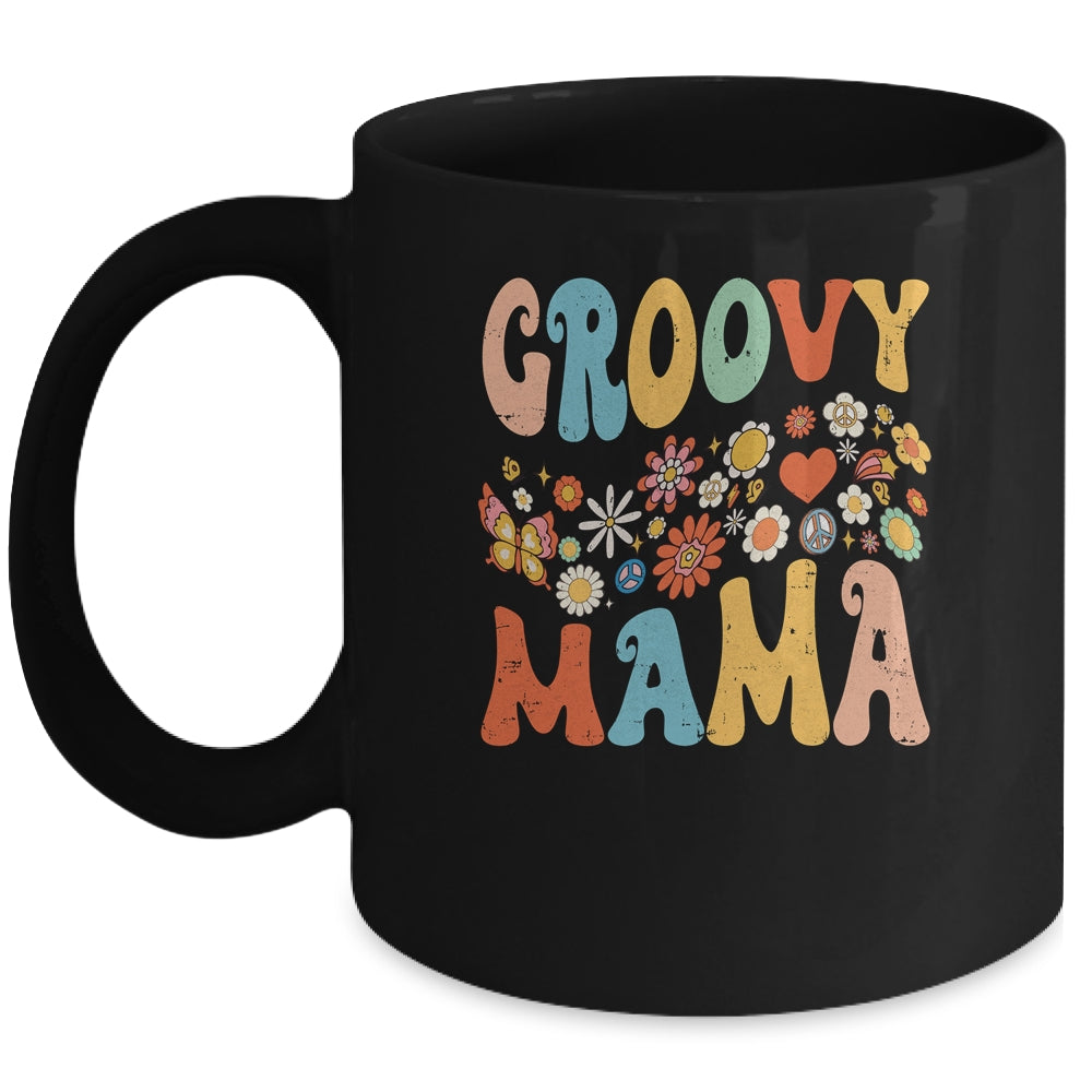 Funny Retro Groovy Birthday Family Matching Cute Groovy Mama Shirt & Tank Top | siriusteestore