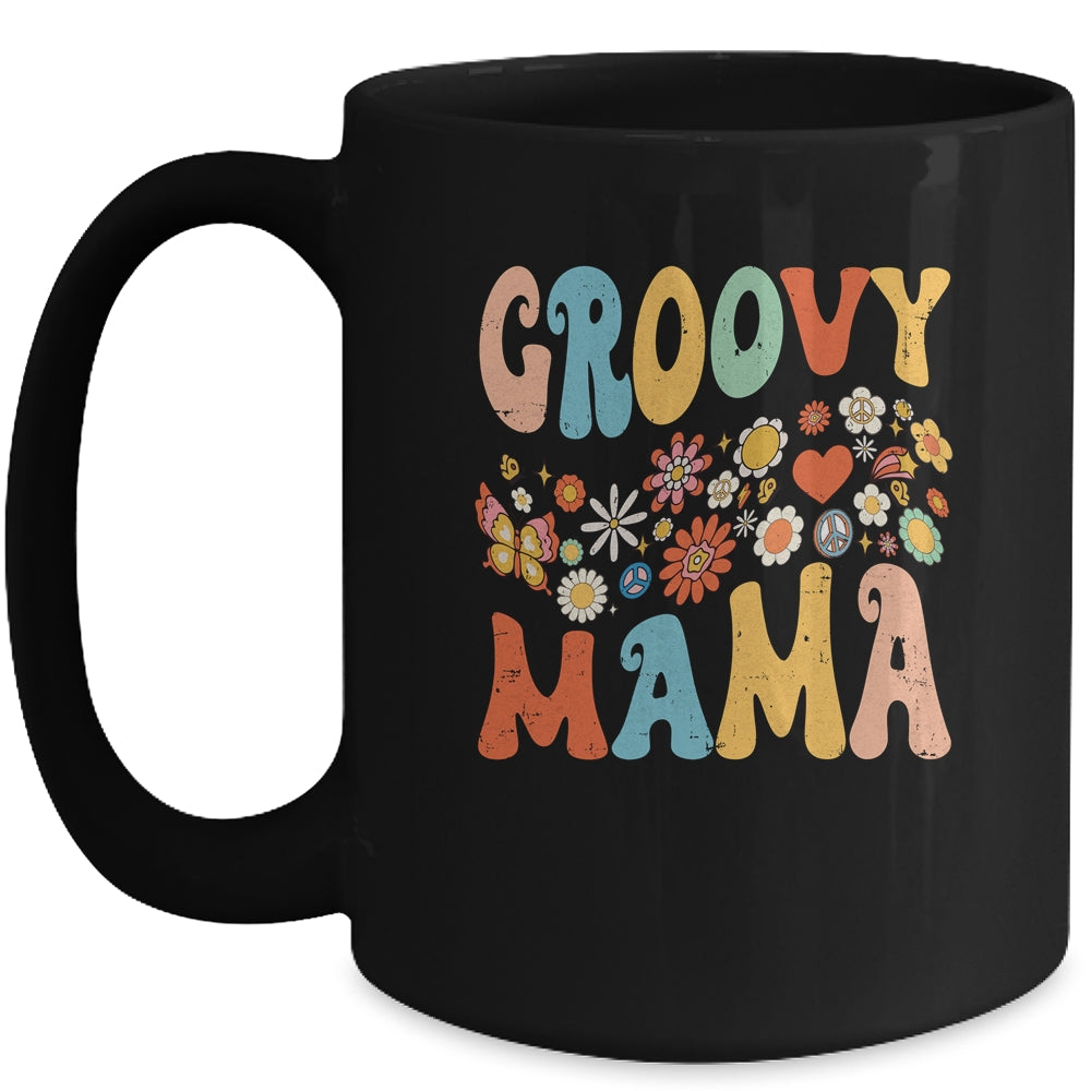 Funny Retro Groovy Birthday Family Matching Cute Groovy Mama Shirt & Tank Top | siriusteestore