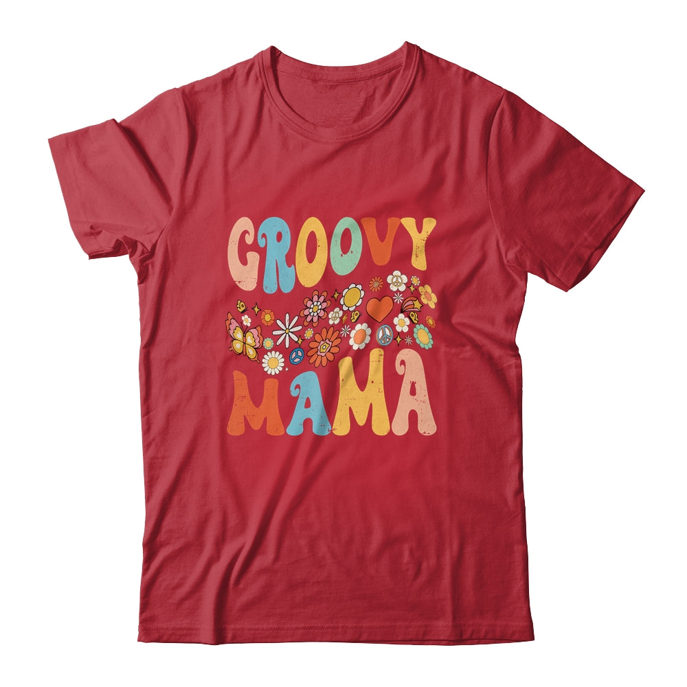 Funny Retro Groovy Birthday Family Matching Cute Groovy Mama Shirt & Tank Top | siriusteestore