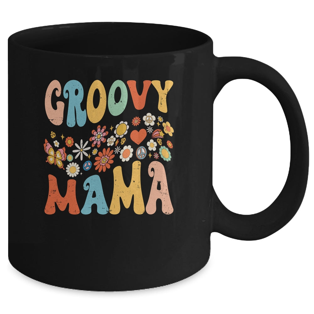 Funny Retro Groovy Birthday Family Matching Cute Groovy Mama Shirt & Tank Top | siriusteestore