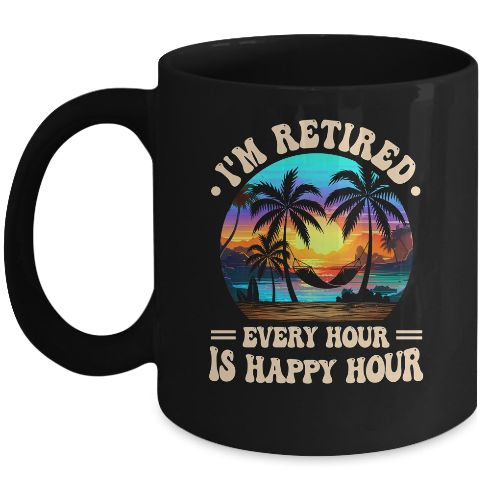 Funny Rocking The Retired Life Summer Funny Retirement Mug | siriusteestore