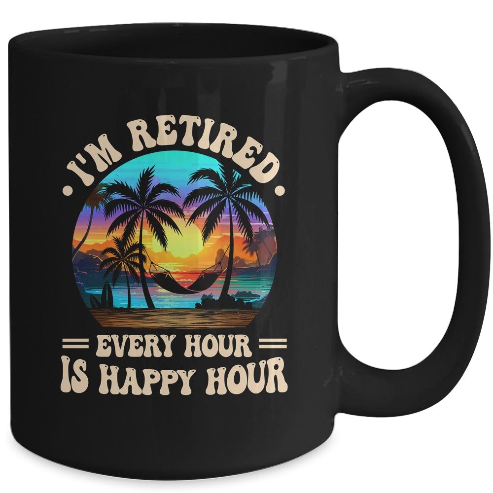 Funny Rocking The Retired Life Summer Funny Retirement Mug | siriusteestore
