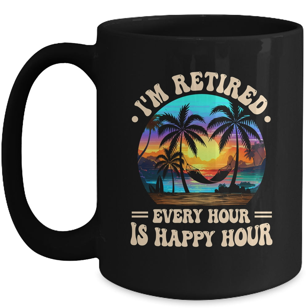 Funny Rocking The Retired Life Summer Funny Retirement Mug | siriusteestore