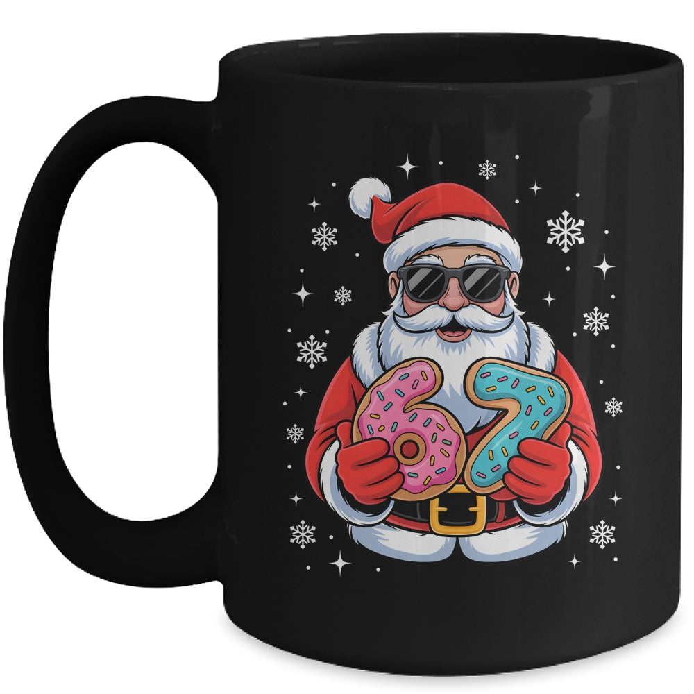 Funny Santa 67 Ice Cream Drip Christmas Xmas Teens Boys Kids Mug | siriusteestore