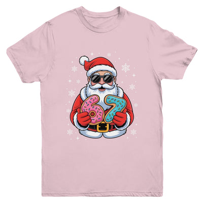 Funny Santa 67 Ice Cream Drip Christmas Xmas Teens Boys Kids Youth Shirt | siriusteestore