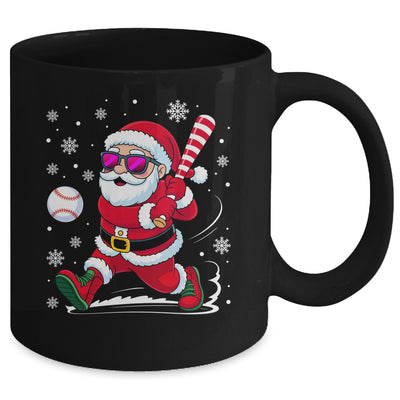 Funny Santa Baseball Christmas Xmas Men Boy Santa Holiday Mug | siriusteestore