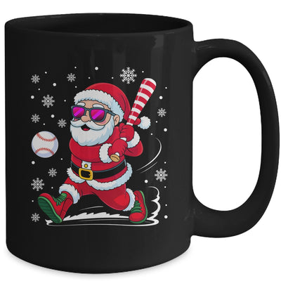 Funny Santa Baseball Christmas Xmas Men Boy Santa Holiday Mug | siriusteestore