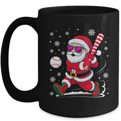 Funny Santa Baseball Christmas Xmas Men Boy Santa Holiday Mug | siriusteestore