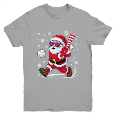Funny Santa Baseball Christmas Xmas Men Boy Santa Holiday Youth Shirt | siriusteestore
