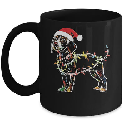 Funny Santa Beagle Retriever Christmas Lights Dog Lover Mug | siriusteestore