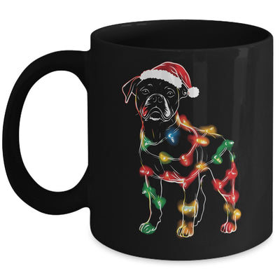 Funny Santa Boxer Retriever Christmas Lights Dog Lover Mug | siriusteestore