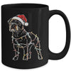 Funny Santa Bulldog Retriever Christmas Lights Dog Lover Mug | siriusteestore