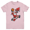 Funny Santa Claus Playing Basketball Merry Christmas Boys Youth Shirt | siriusteestore