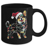 Funny Santa Corgi Retriever Christmas Lights Dog Lover Mug | siriusteestore