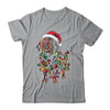 Funny Santa Dachshund Retriever Christmas Lights Dog Lover Shirt & Sweatshirt | siriusteestore