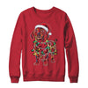 Funny Santa Dachshund Retriever Christmas Lights Dog Lover Shirt & Sweatshirt | siriusteestore
