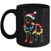 Funny Santa German Shepherd Retriever Christmas Lights Dog Lover Mug | siriusteestore
