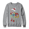 Funny Santa German Shepherd Retriever Christmas Lights Dog Lover Shirt & Sweatshirt | siriusteestore
