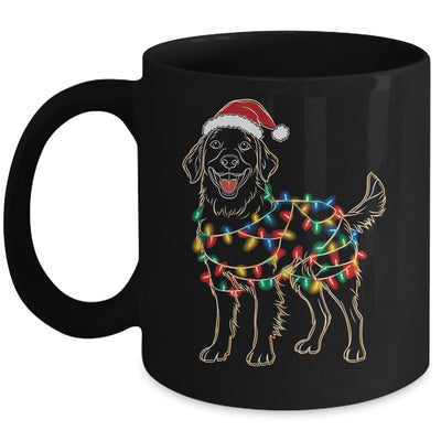 Funny Santa Golden Retriever Retriever Christmas Lights Dog Lover Mug | siriusteestore