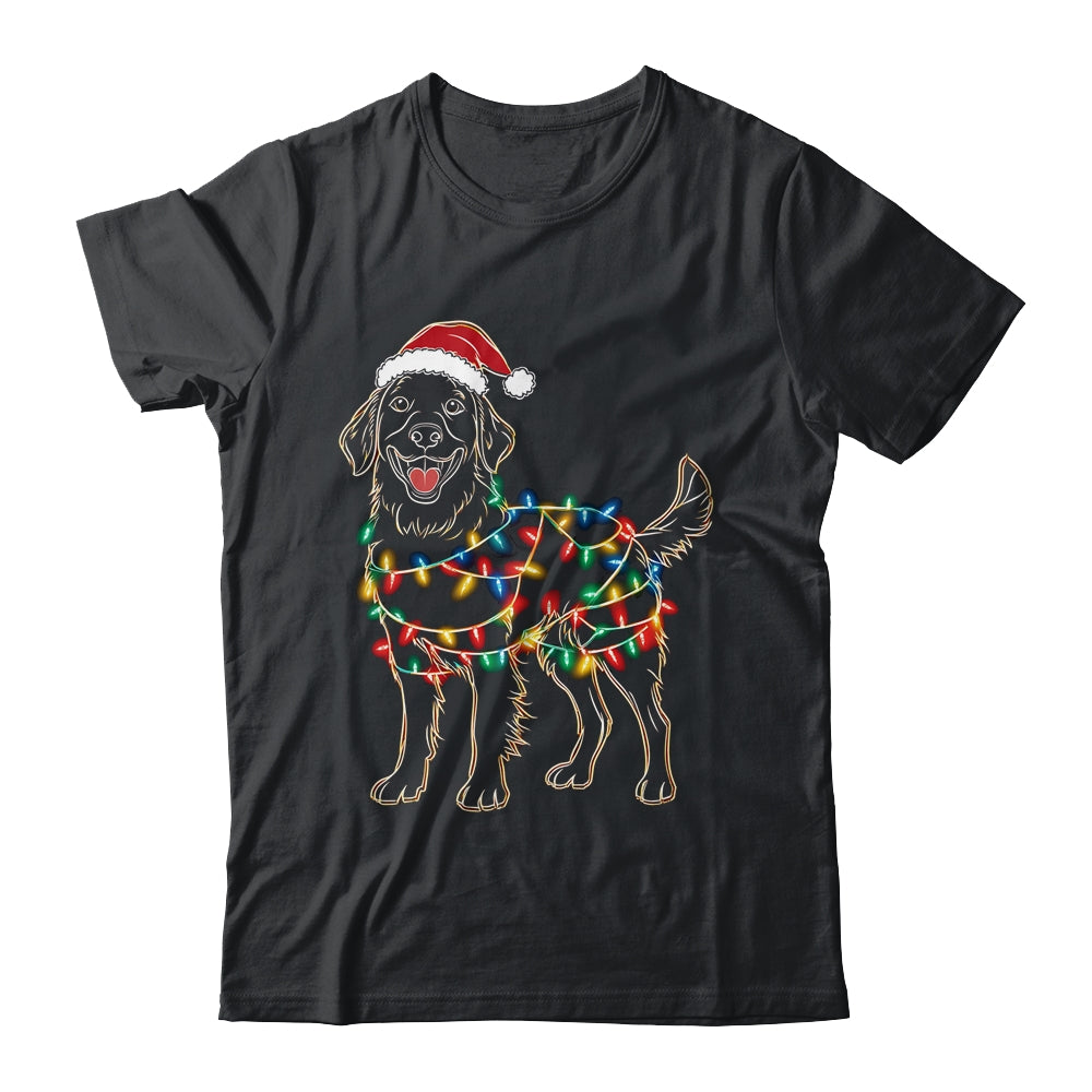 Funny Santa Golden Retriever Retriever Christmas Lights Dog Lover Shirt & Sweatshirt | siriusteestore