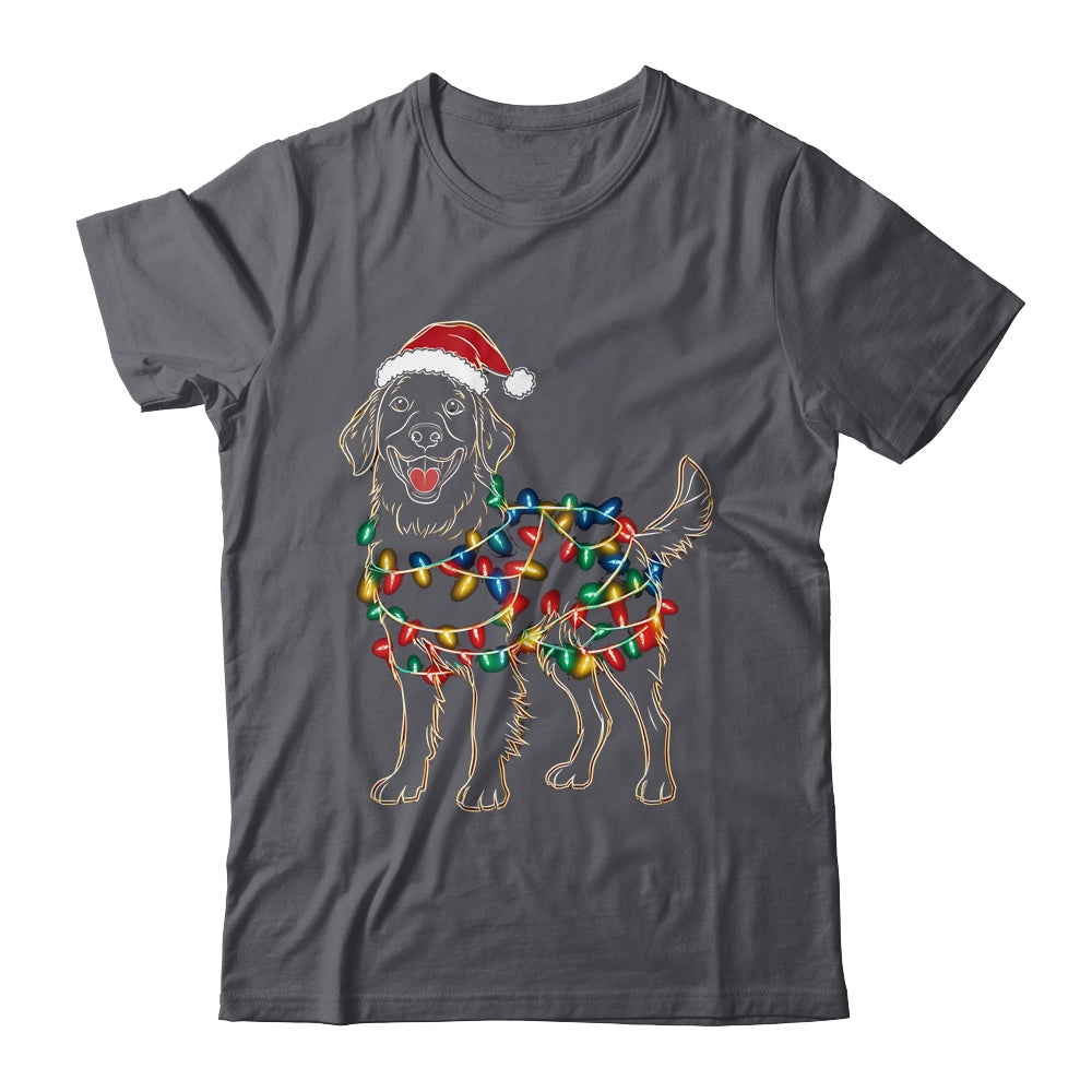 Funny Santa Golden Retriever Retriever Christmas Lights Dog Lover Shirt & Sweatshirt | siriusteestore