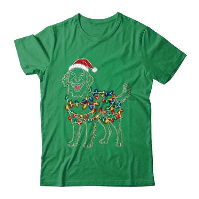 Funny Santa Golden Retriever Retriever Christmas Lights Dog Lover Shirt & Sweatshirt | siriusteestore