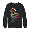 Funny Santa Labrador Retriever Christmas Lights Dog Lover Shirt & Sweatshirt | siriusteestore