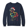 Funny Santa Labrador Retriever Christmas Lights Dog Lover Shirt & Sweatshirt | siriusteestore