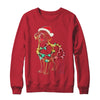 Funny Santa Labrador Retriever Christmas Lights Dog Lover Shirt & Sweatshirt | siriusteestore