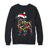 Funny Santa Pitbull Retriever Christmas Lights Dog Lover Shirt & Sweatshirt | siriusteestore
