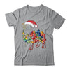 Funny Santa Pug Retriever Christmas Lights Dog Lover Shirt & Sweatshirt | siriusteestore